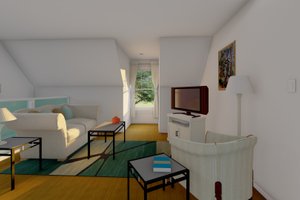 Interior - Family Room for Country House Plan #126-244 - 2 bed, 2 bath