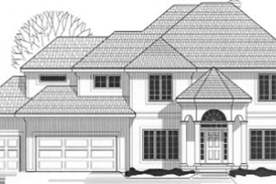 Exterior - Front Elevation for Traditional House Plan #67-765 - 4 bed, 3.5 bath