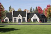 European Style House Plan - 4 Beds 4.5 Baths 3817 Sq/Ft Plan #1096-22 