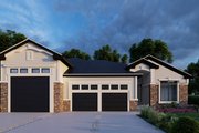 Craftsman Style House Plan - 3 Beds 3 Baths 2862 Sq/Ft Plan #112-180 