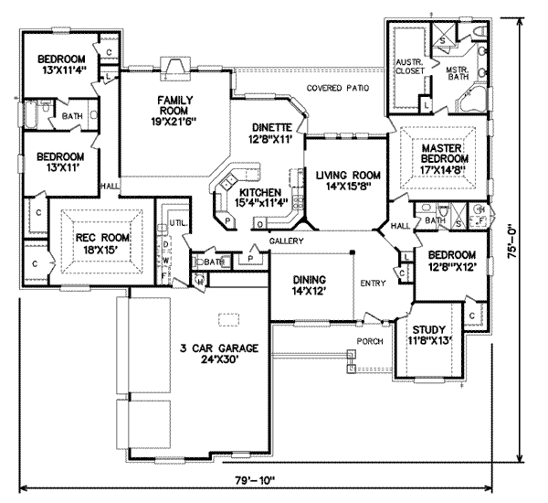 Traditional Floor Plan - Main Floor Plan #65-506