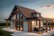 Modern Style House Plan - 2 Beds 1 Baths 543 Sq/Ft Plan #542-8 