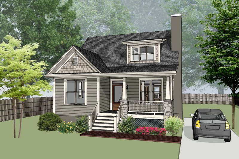 House Design - Farmhouse Exterior - Front Elevation Plan #79-338