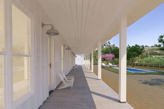 Exterior - Other Elevation 7 for Ranch House Plan #888-16 - 2 bed, 2 bath