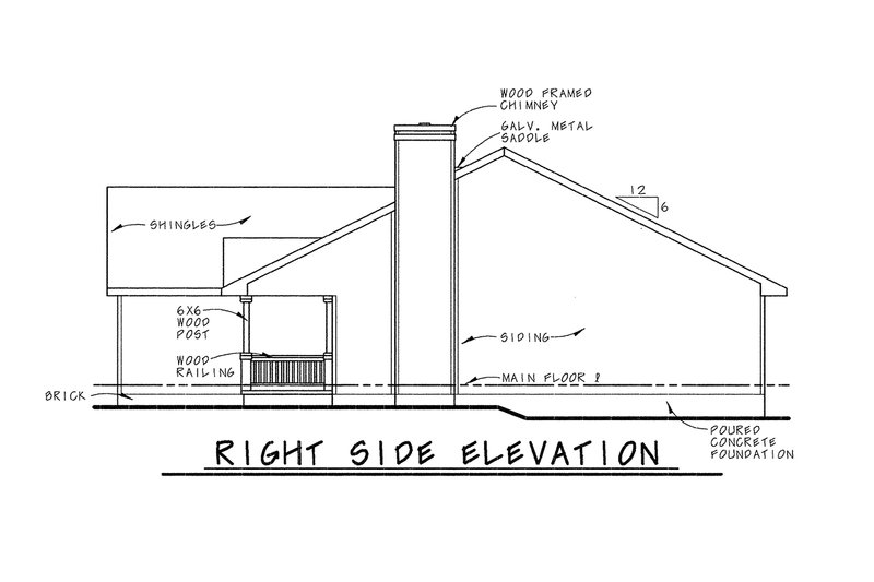 Dream House Plan - Exterior - Other Elevation for Traditional House Plan #20-2223 - 3 bed, 2 bath