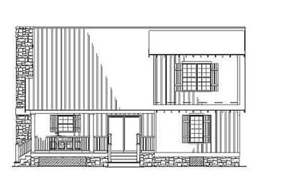 Exterior - Rear Elevation for Cottage House Plan #17-2018 - 3 bed, 2 bath