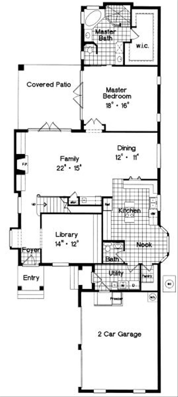 European Floor Plan - Main Floor Plan #417-293