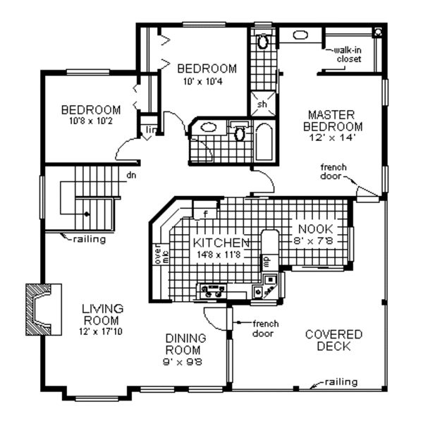 Traditional Floor Plan - Main Floor Plan #18-114