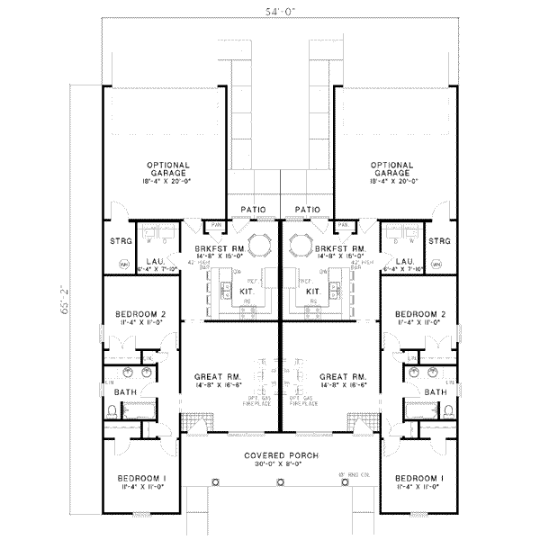 Traditional Floor Plan - Main Floor Plan #17-1062