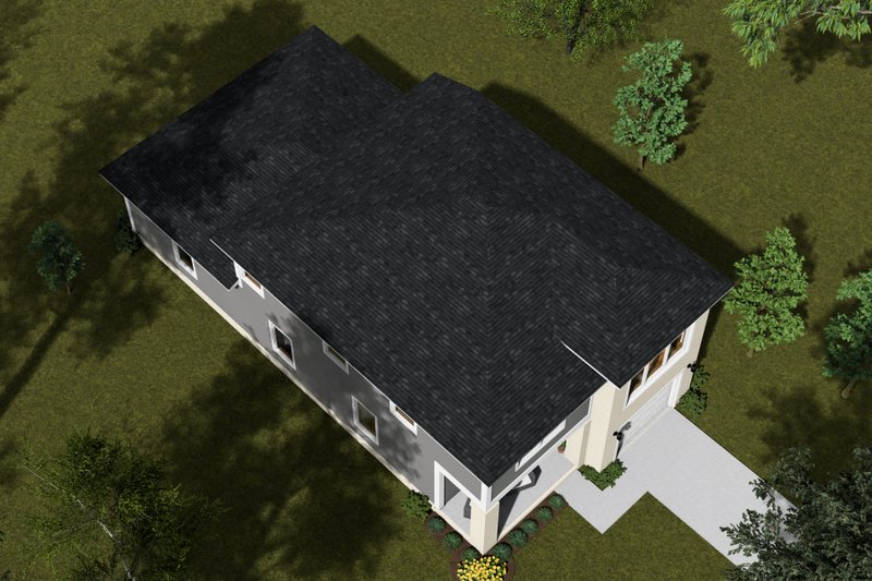 House Design - Exterior - Other Elevation 1 for Modern House Plan #513-2299 - 3 bed, 3 bath