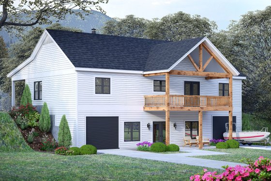 Country Plan for Sloping Lot