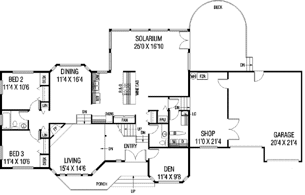 House Plan Design - Traditional Floor Plan - Main Floor Plan #60-131