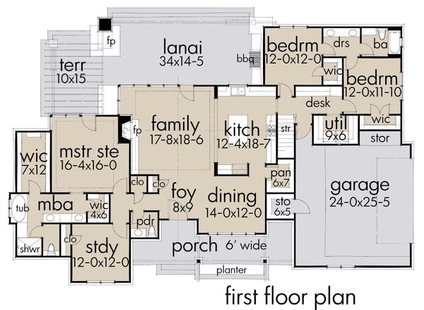 Home Plan - Farmhouse Floor Plan - Main Floor Plan #120-253
