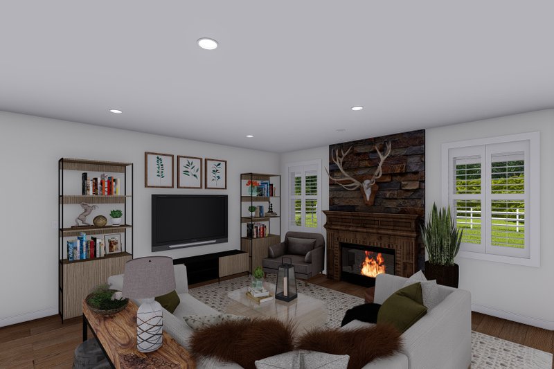 House Plan Design - Interior - Family Room 2 for Traditional House Plan #1060-141 - 3 bed, 2.5 bath