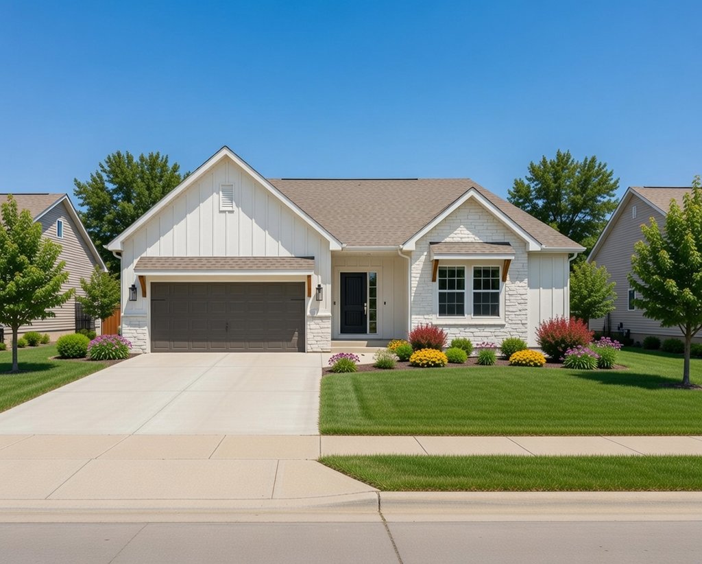 Exterior - Front Elevation 2 for Farmhouse House Plan #20-2462 - 3 bed, 2.5 bath