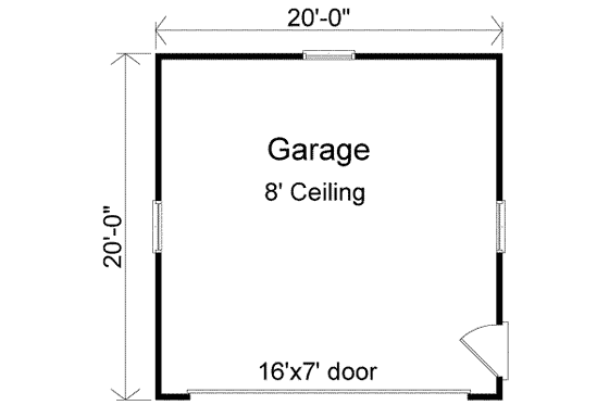 Floor Plan - Main Floor for Traditional House Plan #22-448, 0 bath