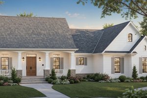 Farmhouse Exterior - Front Elevation Plan #21-542