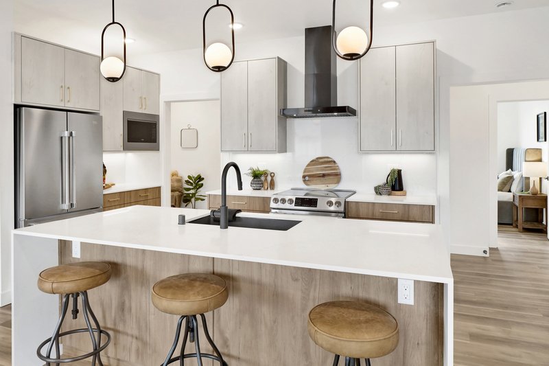 Architectural House Design - Interior - Kitchen for Contemporary House Plan #1070-233 - 2 bed, 2 bath