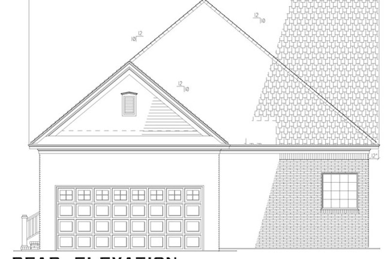 Dream House Plan - Exterior - Rear Elevation for Country House Plan #17-2868 - 3 bed, 2.5 bath