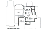 European Style House Plan - 4 Beds 3 Baths 3216 Sq/Ft Plan #67-698 