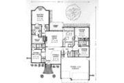 European Style House Plan - 3 Beds 3 Baths 2324 Sq/Ft Plan #310-527 