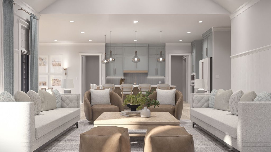 Interior - Family Room 2 for Traditional House Plan #455-787 - 4 bed, 4 bath