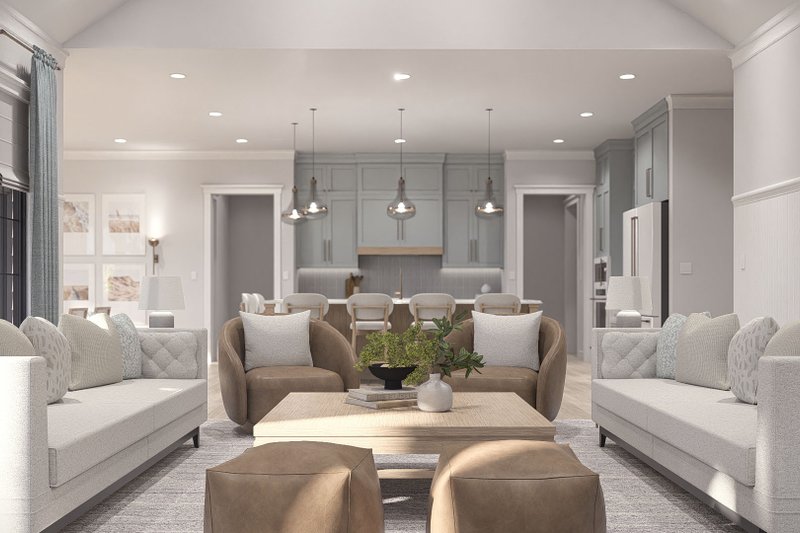 Home Plan - Interior - Family Room 2 for Traditional House Plan #455-787 - 4 bed, 4 bath