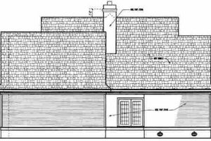 Exterior - Rear Elevation for Farmhouse House Plan #45-140 - 3 bed, 3.5 bath