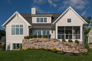 Exterior - Rear Elevation for Colonial House Plan #928-334 - 3 bed, 3.5 bath