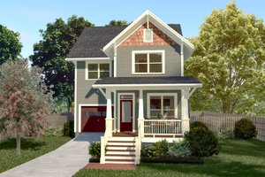 Craftsman Exterior - Front Elevation Plan #79-327