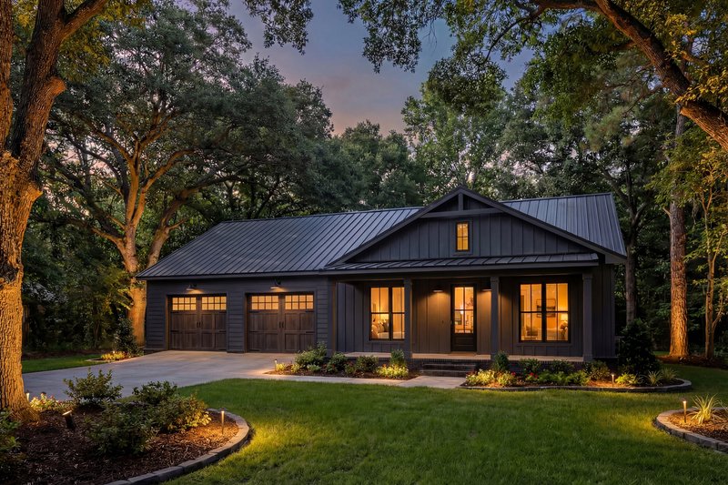 House Plan Design - Exterior - Front Elevation 4 for Barndominium House Plan #430-419 - 2 bed, 2 bath