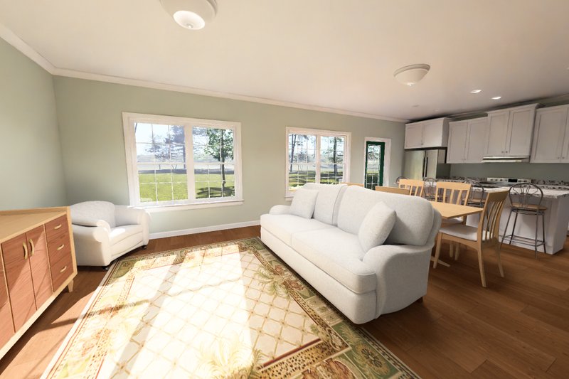 Architectural House Design - Interior - Family Room 2 for Modern House Plan #513-2469 - 3 bed, 2 bath