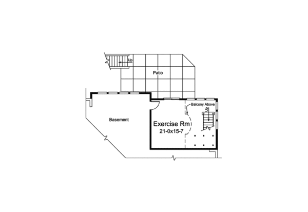 Floor Plan - Lower Floor Plan #57-601