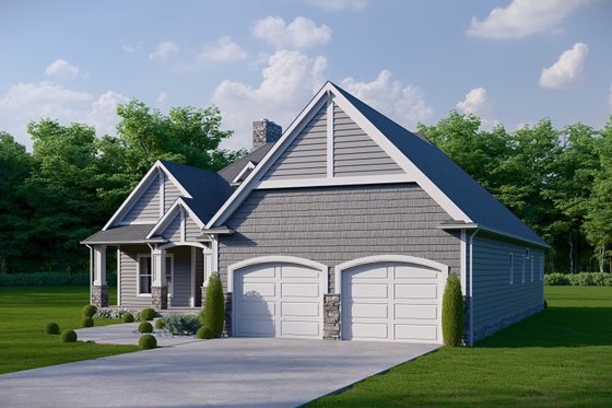 Exterior - Front Elevation 4 for Craftsman House Plan #1089-63 - 3 bed, 2.5 bath