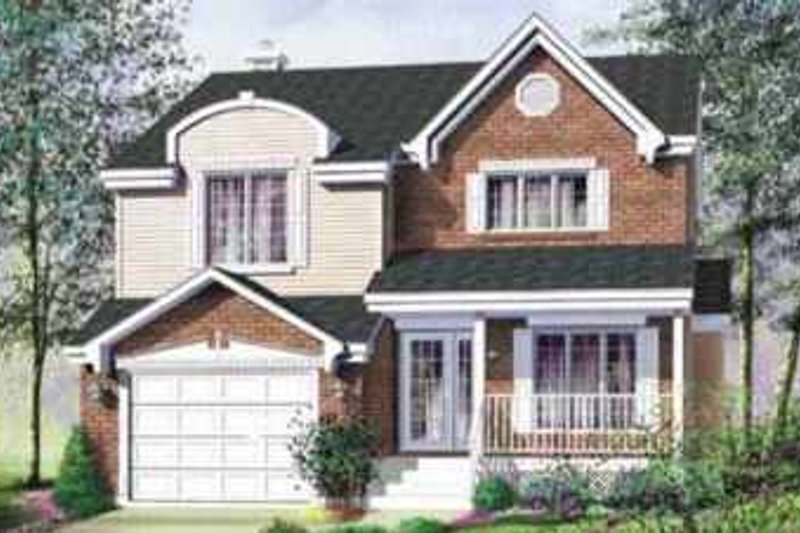 European Style House Plan - 3 Beds 1.5 Baths 1742 Sq/Ft Plan #25-233 ...