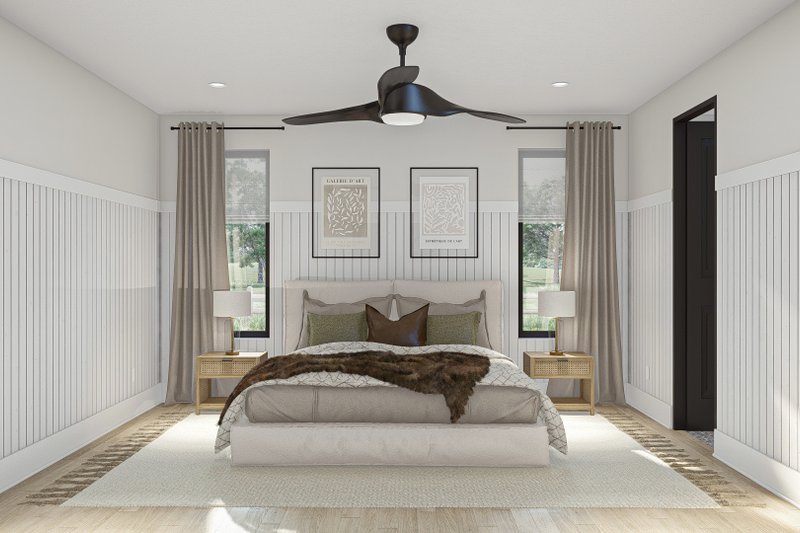Architectural House Design - Interior - Master Bedroom for Barndominium House Plan #455-533 - 2 bed, 2 bath