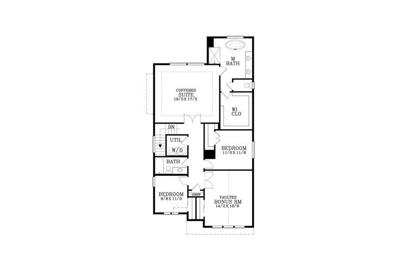 Home Plan - Floor Plan - Upper Floor for Craftsman House Plan #53-721 - 5 bed, 2.5 bath