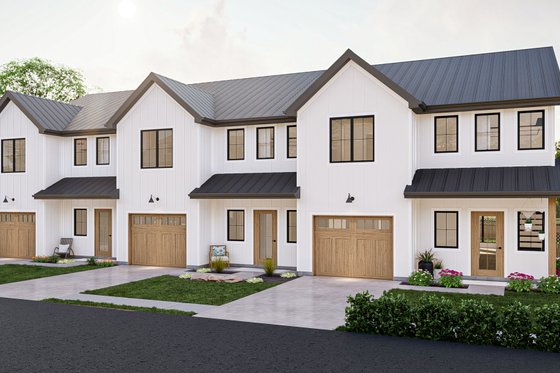 Exterior - Front Elevation for Modern House Plan #455-657 - 3 bed, 2.5 bath