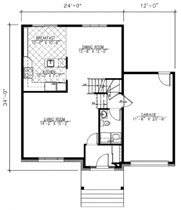 European Floor Plan - Main Floor Plan #138-261