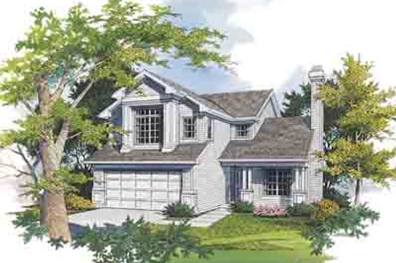 Architectural House Design - Traditional Exterior - Front Elevation Plan #48-196