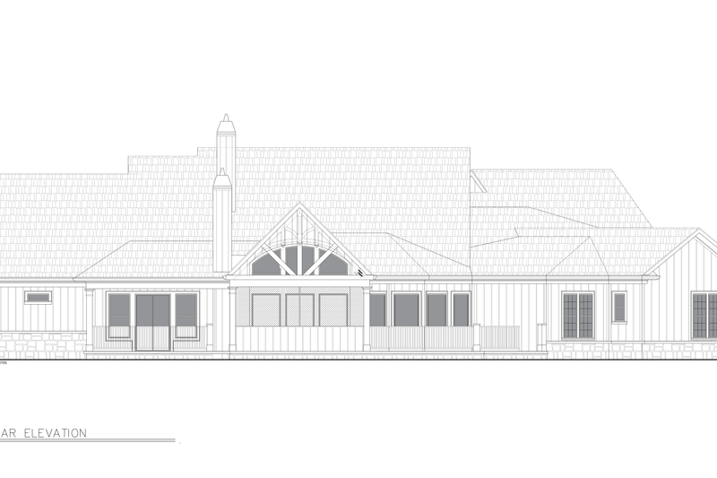 House Design - Exterior - Other Elevation 2 for Cottage House Plan #54-692 - 3 bed, 3.5 bath