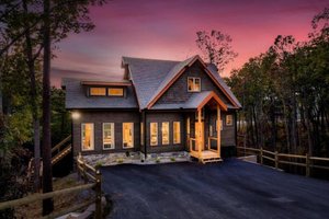 Exterior - Front Elevation for Cabin House Plan #123-118 - 5 bed, 5 bath