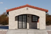 Adobe / Southwestern Style House Plan - 0 Beds 1 Baths 399 Sq/Ft Plan #1106-142 Exterior 