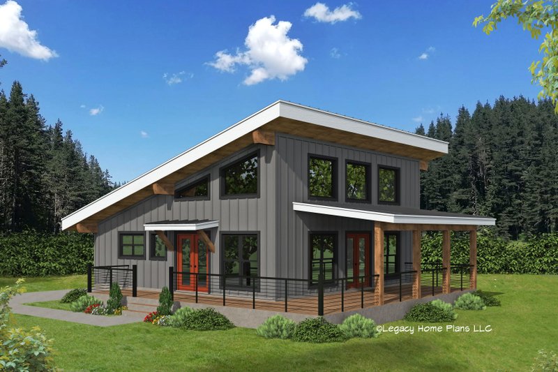 House Plan Design - Contemporary Exterior - Front Elevation Plan #932-908