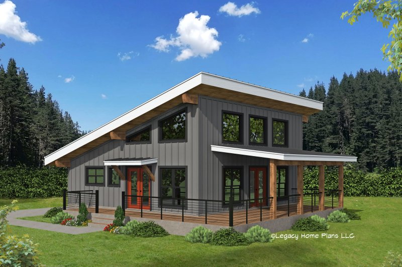 Architectural House Design - Contemporary Exterior - Front Elevation Plan #932-908