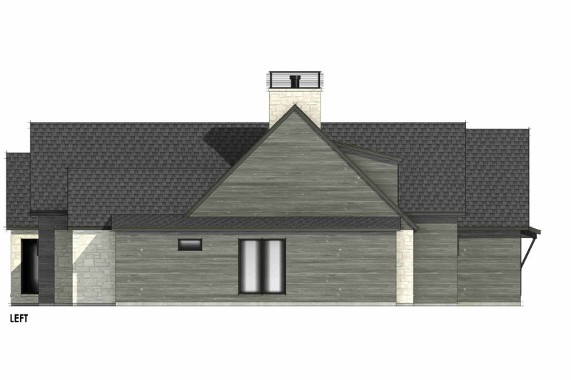 House Blueprint - Exterior - Other Elevation 1 for Modern House Plan #1096-76 - 4 bed, 2.5 bath