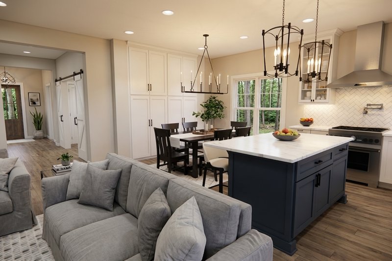 House Plan Design - Interior - Kitchen for Craftsman House Plan #51-1531 - 3 bed, 2 bath