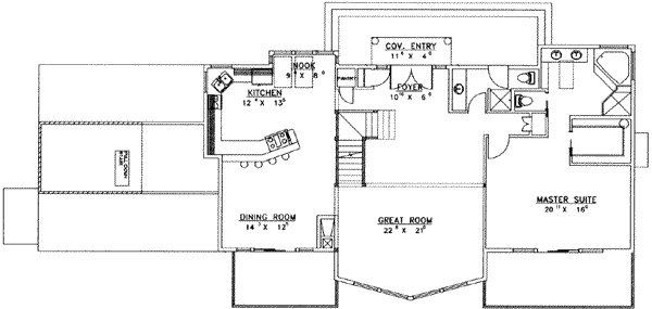 Home Plan - Modern Floor Plan - Main Floor Plan #117-465