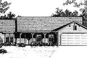 Traditional Style House Plan - 3 Beds 2 Baths 1265 Sq/Ft Plan #14-143 