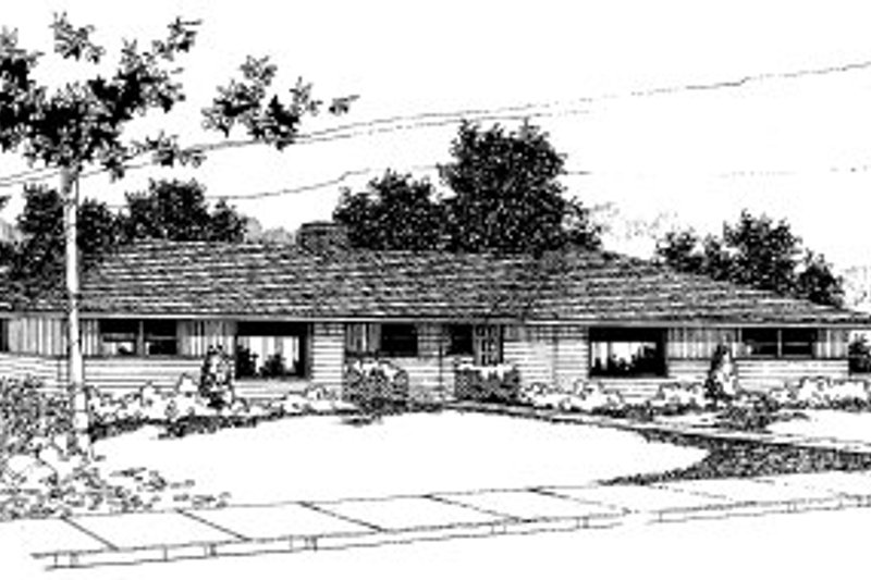 Ranch Style House Plan - 2 Beds 1 Baths 1667 Sq/Ft Plan #303-241